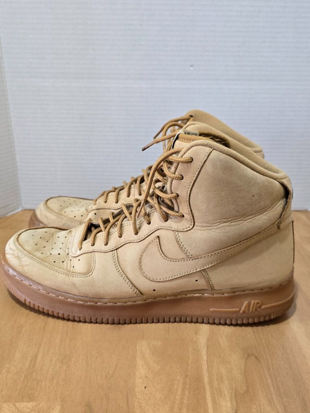 Nike Air Force 1 High 07 LV8 Wheat Flax 806403-200 2015 Men’s Size 13 - Picture 4 of 8